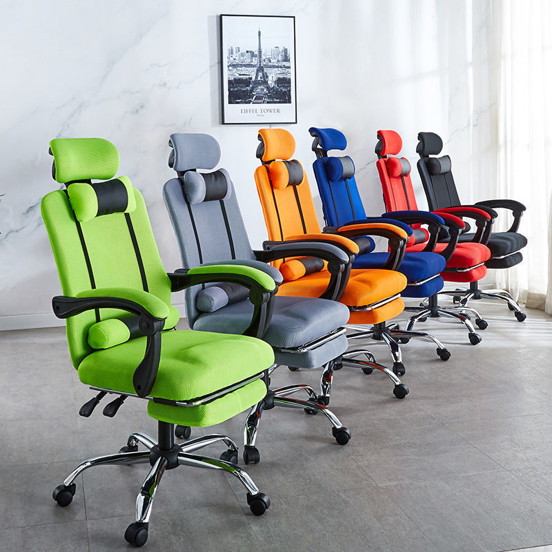Modern Mesh Steel Adjustable Desk Chair — Without Footrest / Gray