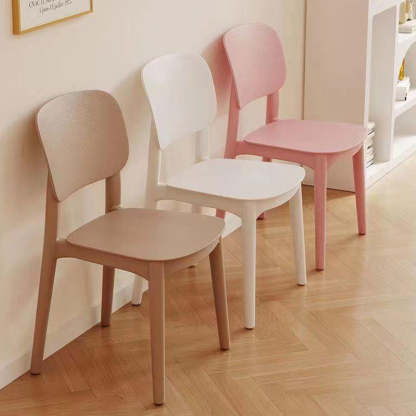 Scandinavian Stackable Dining Chair — Black