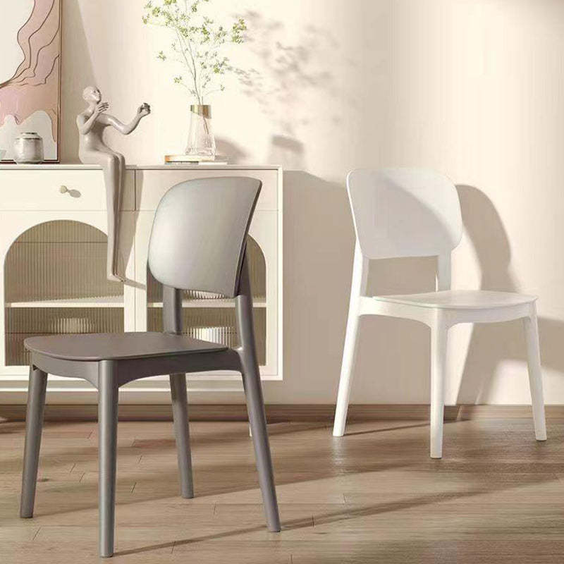Scandinavian Stackable Dining Chair — Gray