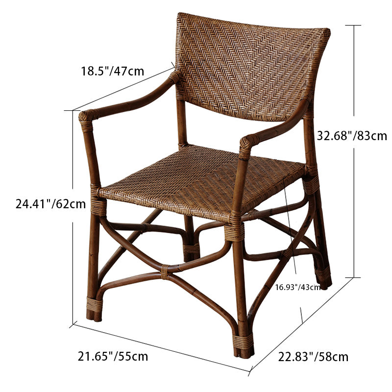 Vintage Weaving Agate Vine Dining Chair