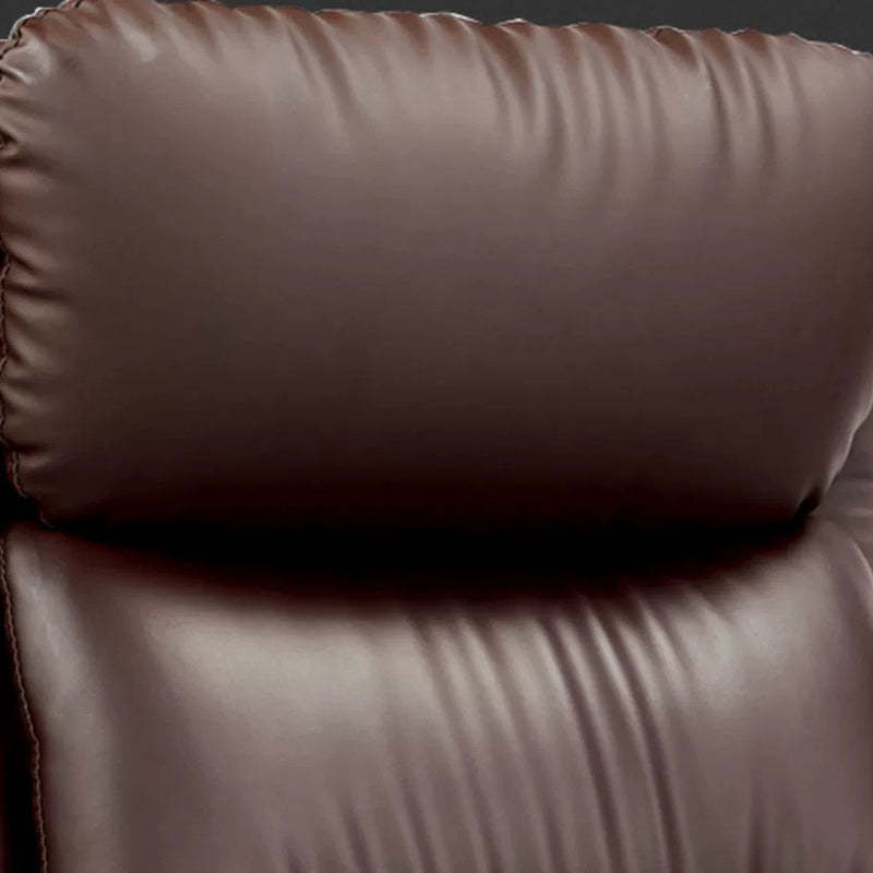 Minimalist Leather Cotton Reclining Desk Chair with Headrest
