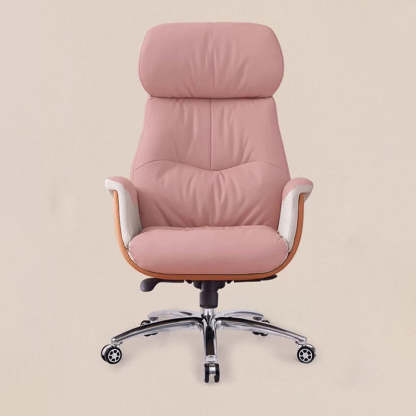 Modern Microfiber Leather Cowhide Liftable Desk Chair
