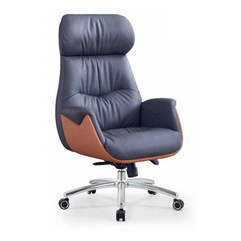 Modern Microfiber Leather Cowhide Liftable Desk Chair