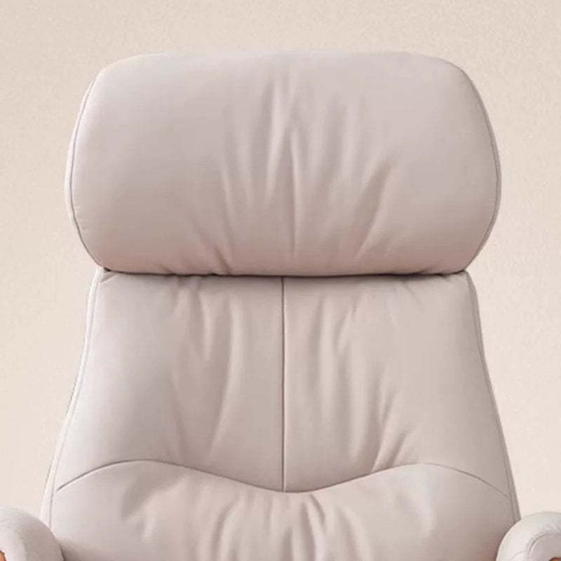 Modern Microfiber Leather Cowhide Liftable Desk Chair