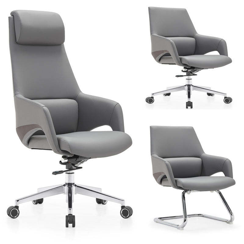 Modern Silicone Leather Reclining Desk Chair
