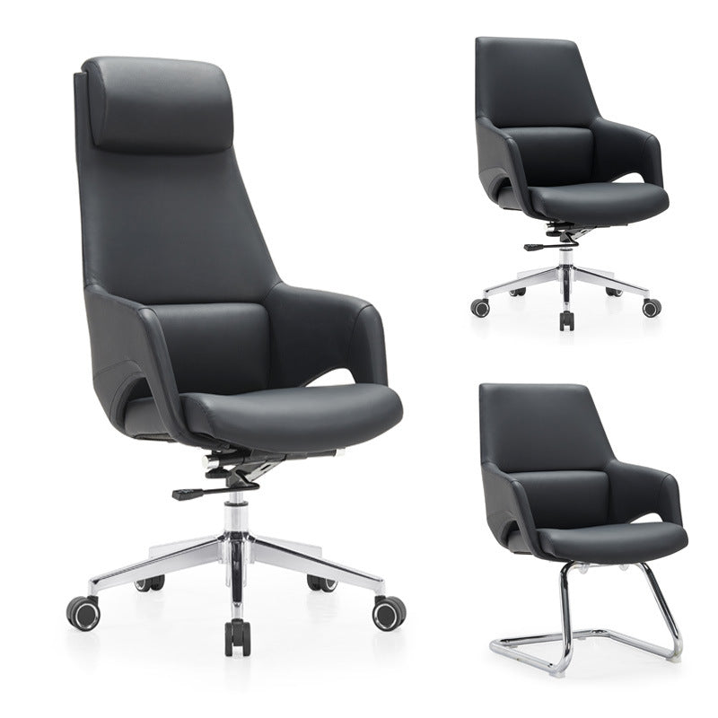 Modern Silicone Leather Reclining Desk Chair