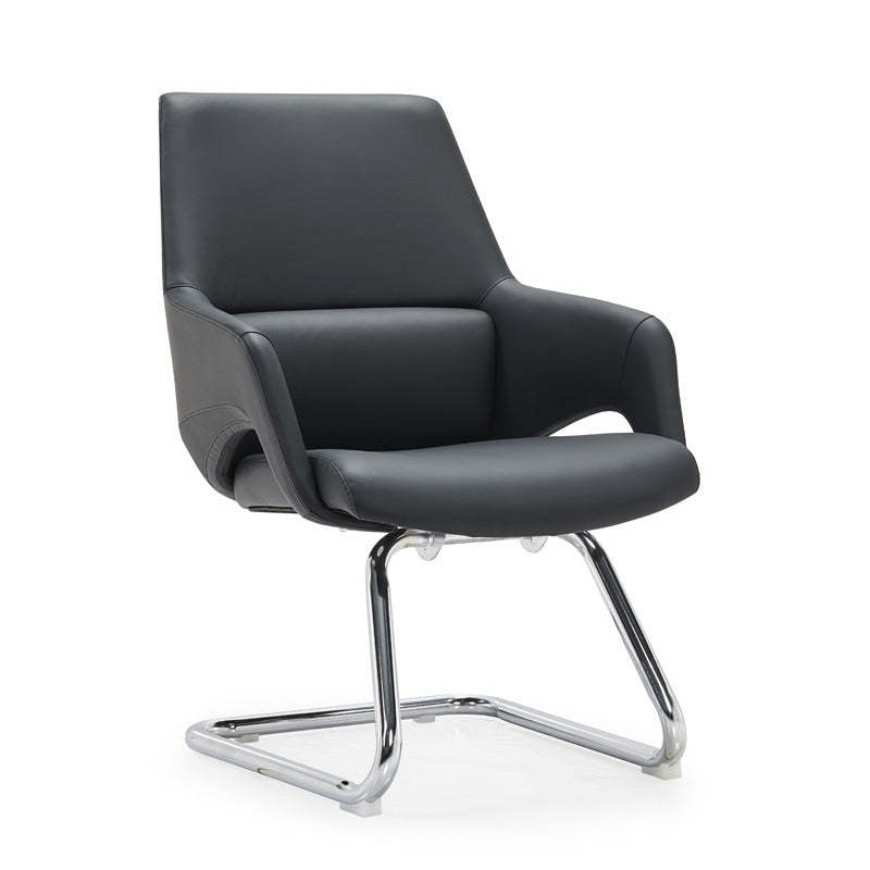 Modern Silicone Leather Reclining Desk Chair — B / Gray