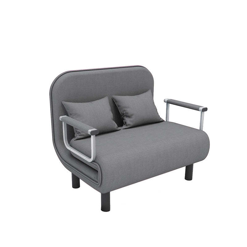Modern Wood Foldable Rectangular Sofa Bed — Large - Sofa / Coffee Color