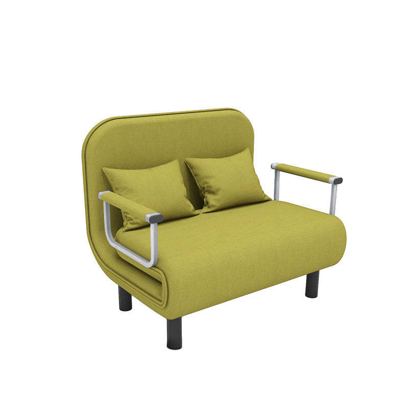 Minimalist foldable frame gray sofas — Small Sofa / Green
