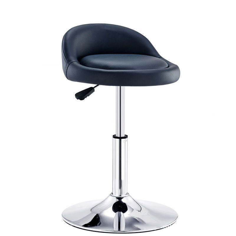 Modern Leather Metal Swivel Bar Stool
