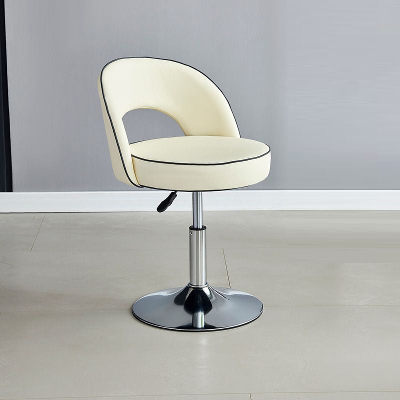 Modern Leather Metal Liftable Swivel Bar Stool