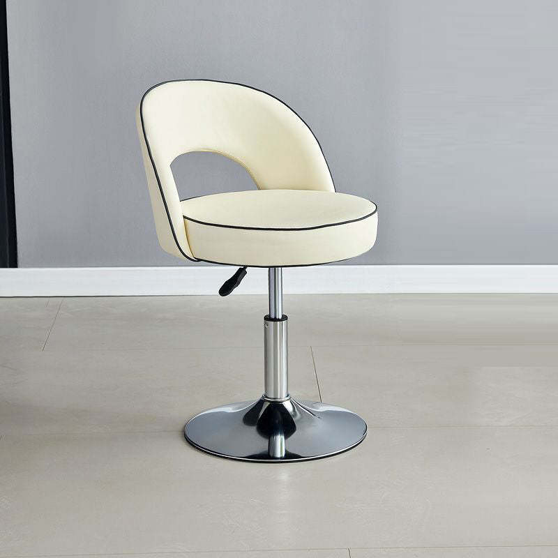 Modern Leather Metal Liftable Swivel Bar Stool