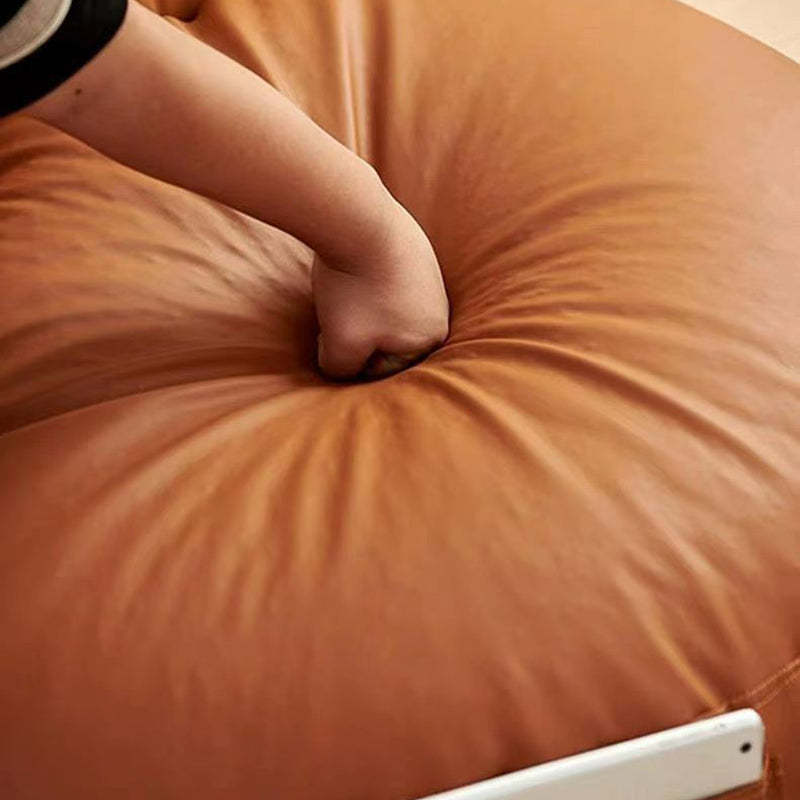 Retro Leather Semicircular Bean Bag Sofa