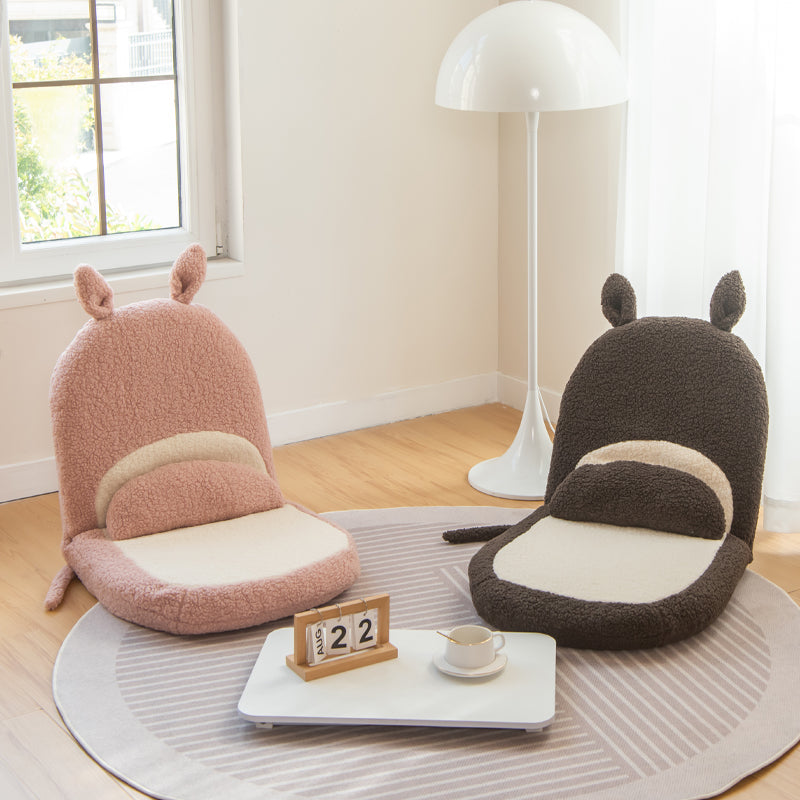 Kids Cartoon Cat-Ear Lambswool Latex Pegboard Tatami