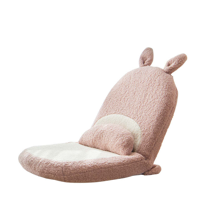 Kids Cartoon Cat-Ear Lambswool Latex Pegboard Tatami