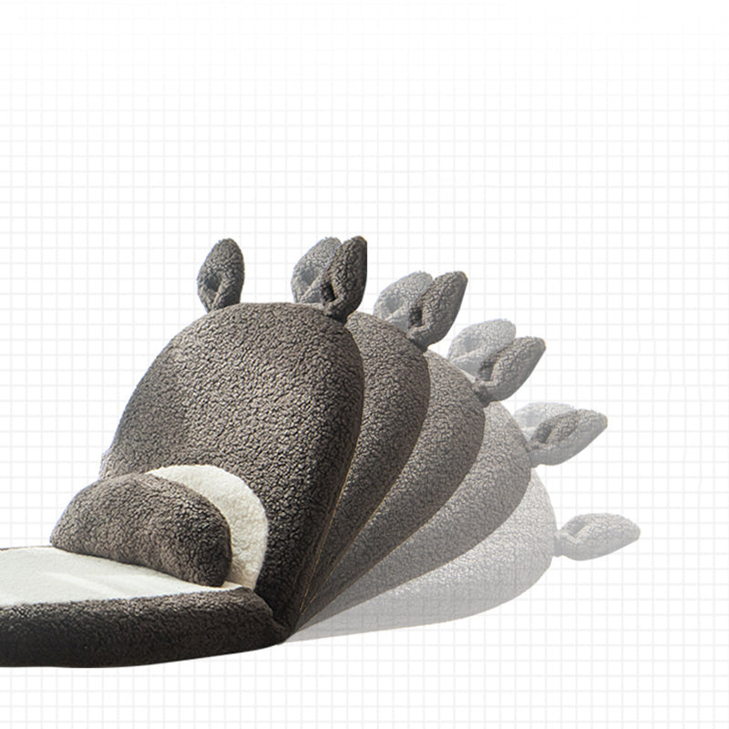 Kids Cartoon Cat-Ear Lambswool Latex Pegboard Tatami