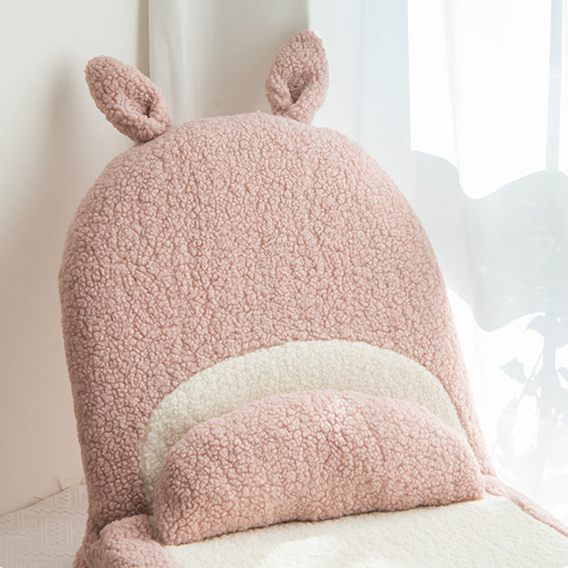 Kids Cartoon Cat-Ear Lambswool Latex Pegboard Tatami