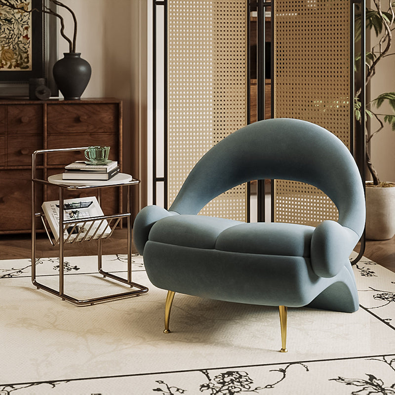 Art Deco Velvet Leisure Accent Chair