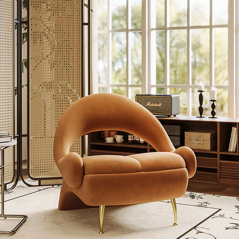Art Deco Velvet Leisure Accent Chair