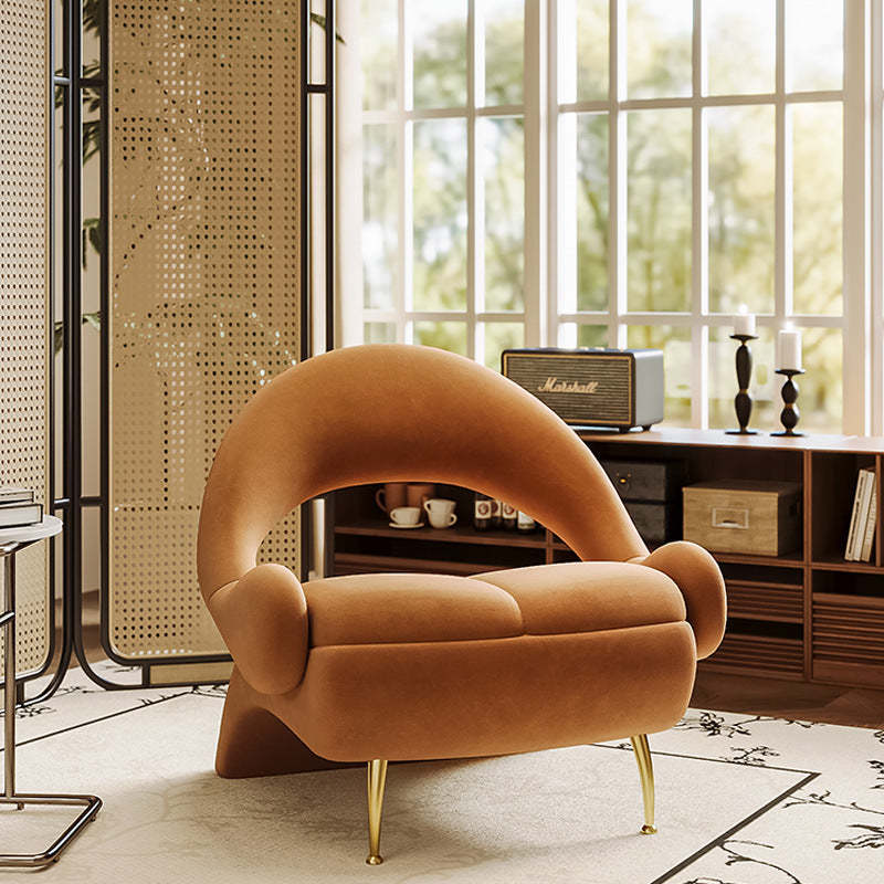 Art Deco Velvet Leisure Accent Chair