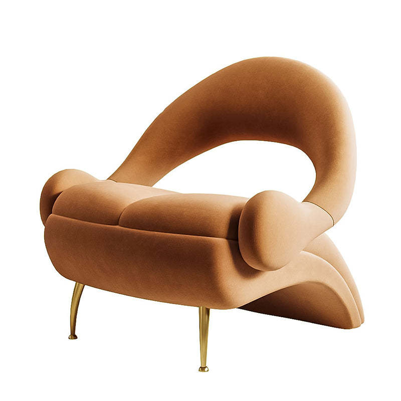 Art Deco Velvet Leisure Accent Chair