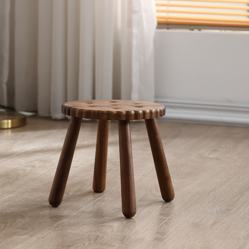 Lighom creative cookie low walnut footstools
