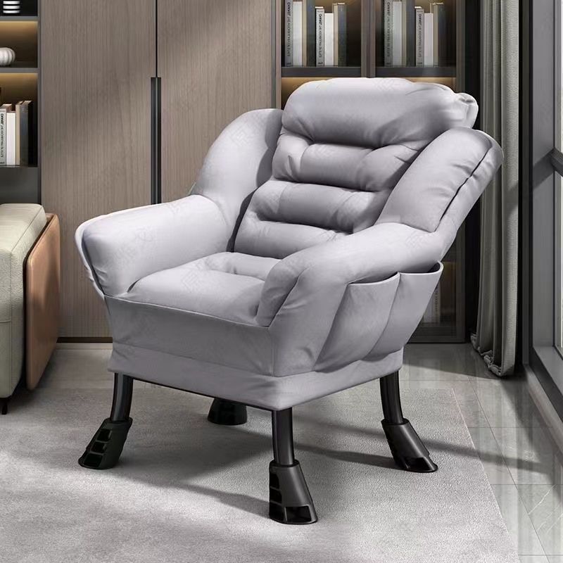 Scandinavian Deerskin Flannel Petal Accent Chair