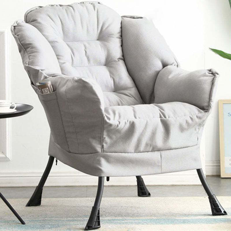 Petal deerskin ceramic steel fabric accent chairs for study