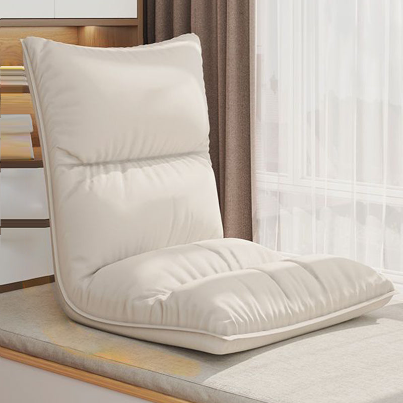 Modern Cotton Adjustable Back Chair — With Armrest / Yellow