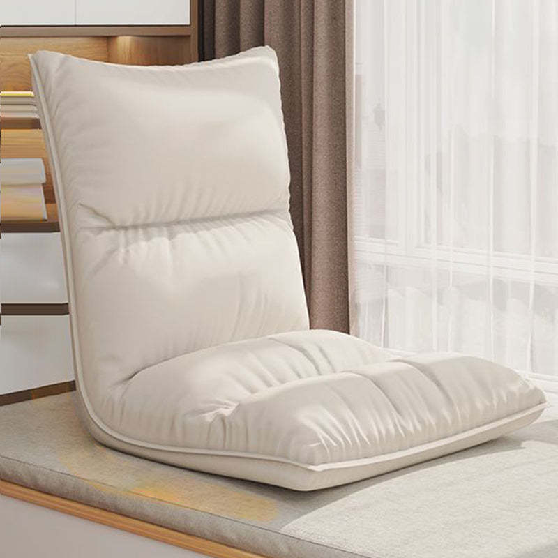Modern Cotton Adjustable Back Chair — With Armrest / Yellow
