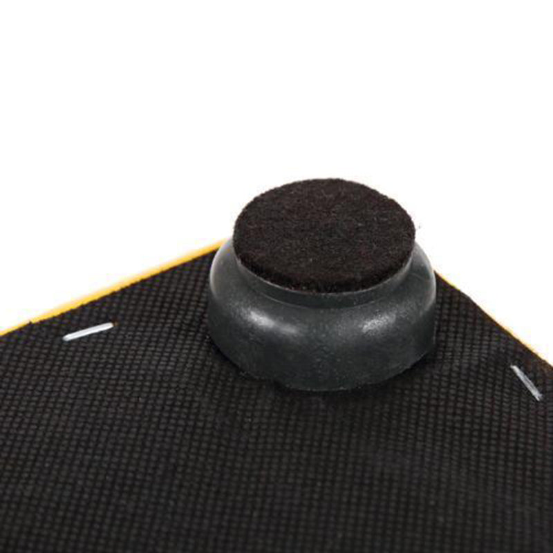 Modern Leather Wood Round Footstool — Square / White