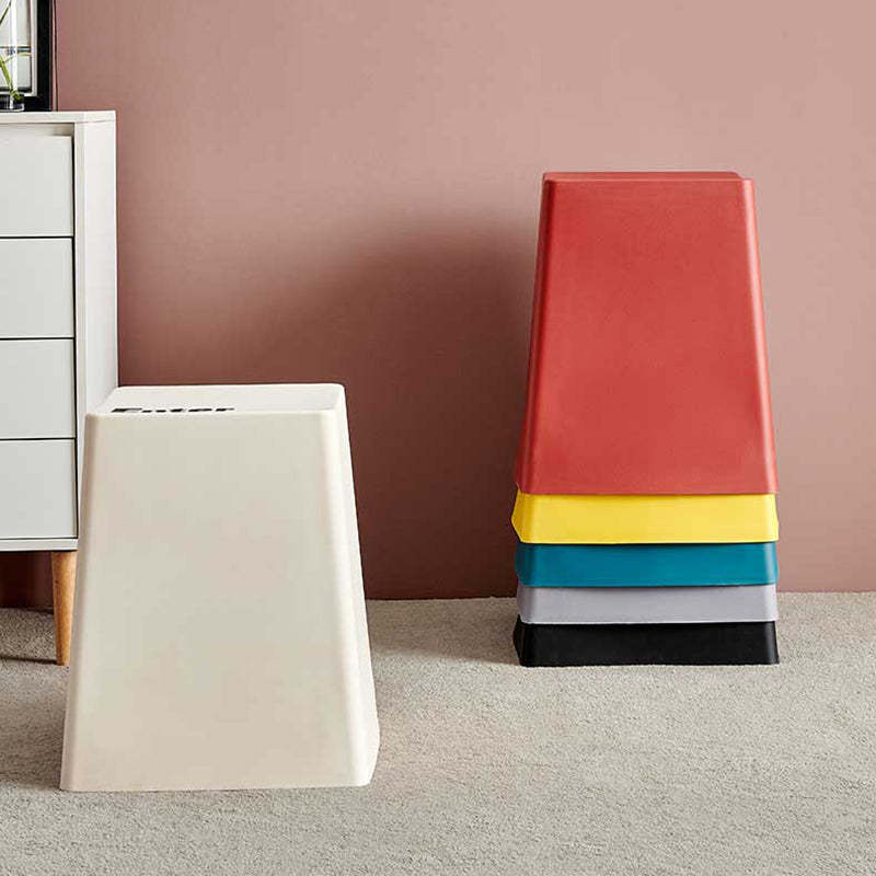 PP Keyboard Button Stackable Stool — Gray