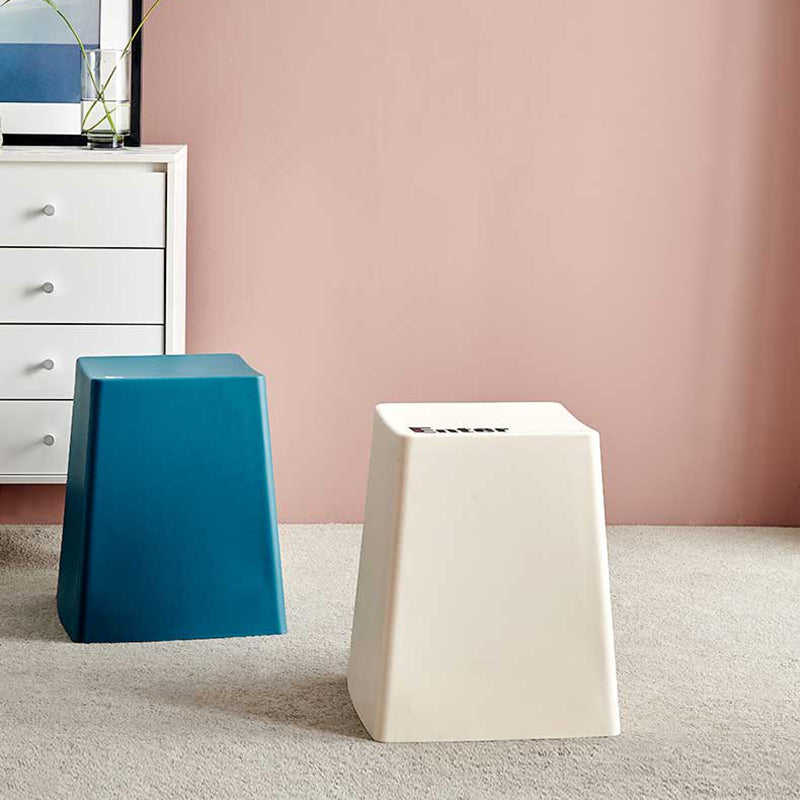 PP Keyboard Button Stackable Stool — Red