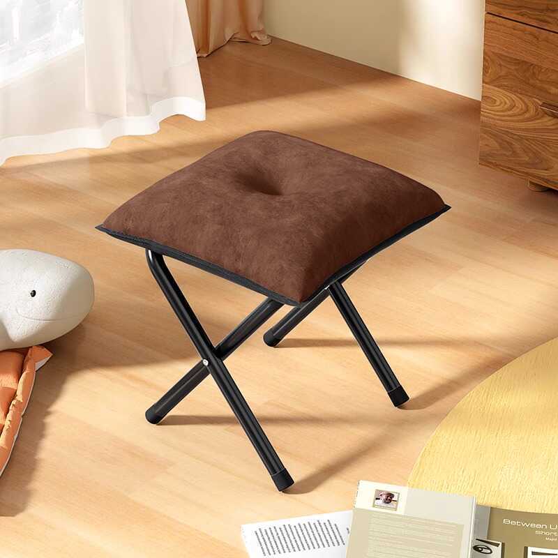 Modern Velvet Metal Cotton Foldable Recliner with Footrest — Only Chair / Light Blue