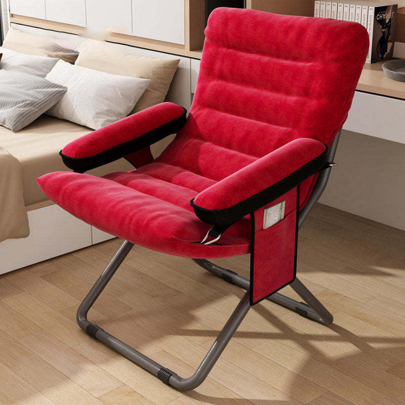 Minimalist decor footrest gray recliner in metal — Small / Only Chair / Red