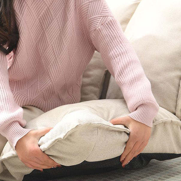 Modern Linen Tofu Foldable Lazy Sofa — With 2 Pillows / Purple