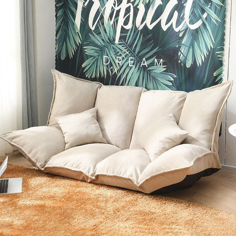 Modern Linen Tofu Foldable Lazy Sofa