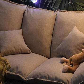 Modern Linen Tofu Foldable Lazy Sofa