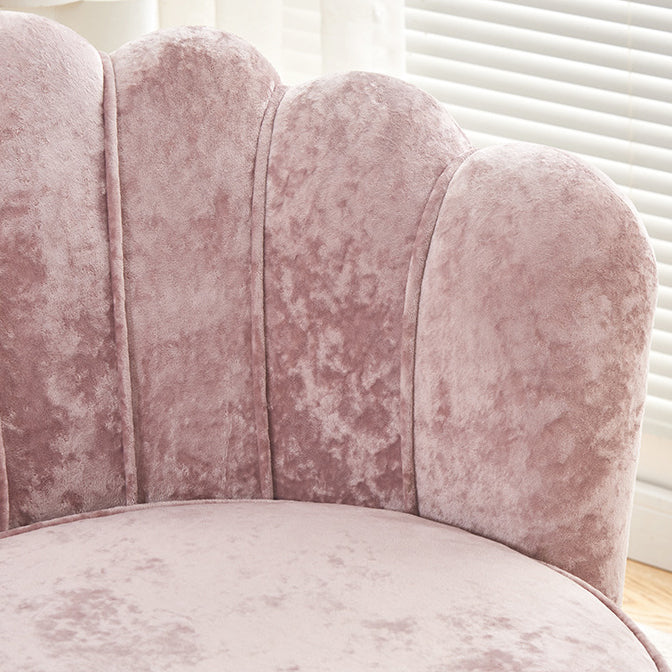 Scandinavian Velvet Wood Petal Sofa