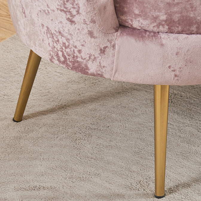 Scandinavian Velvet Wood Petal Sofa