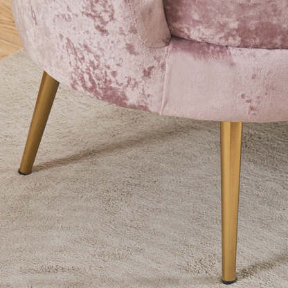 Scandinavian Velvet Wood Petal Sofa