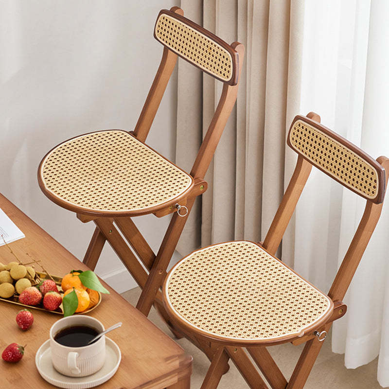 Japanese Resin Bamboo Foldable Bar Stool