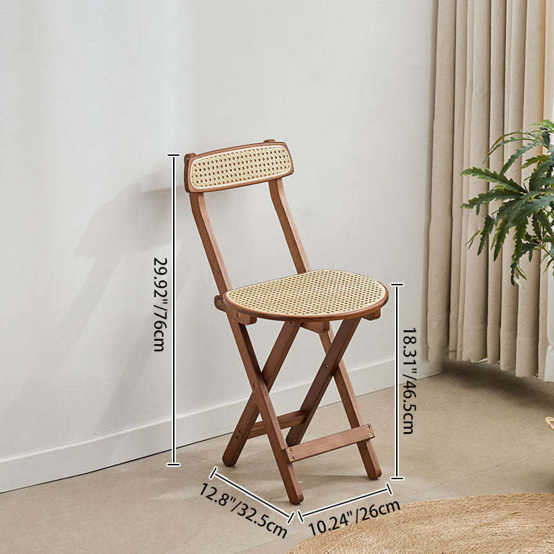 Japanese Resin Bamboo Foldable Bar Stool
