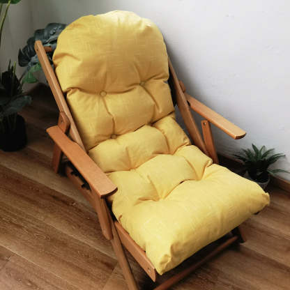 Scandinavian Fabric Wood Foldable Recliner