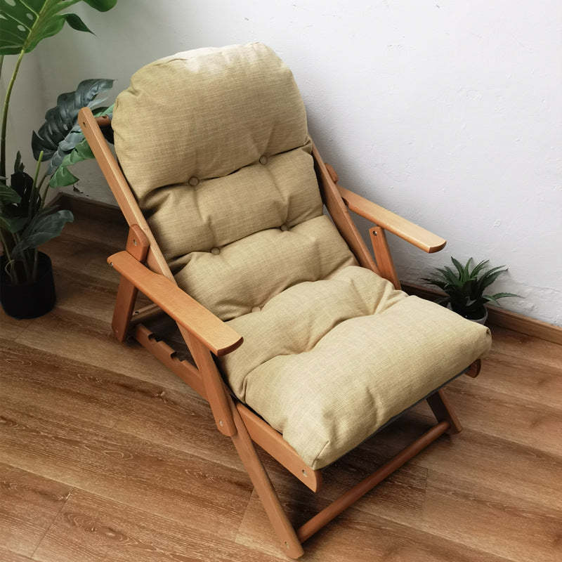 Scandinavian Fabric Wood Foldable Recliner