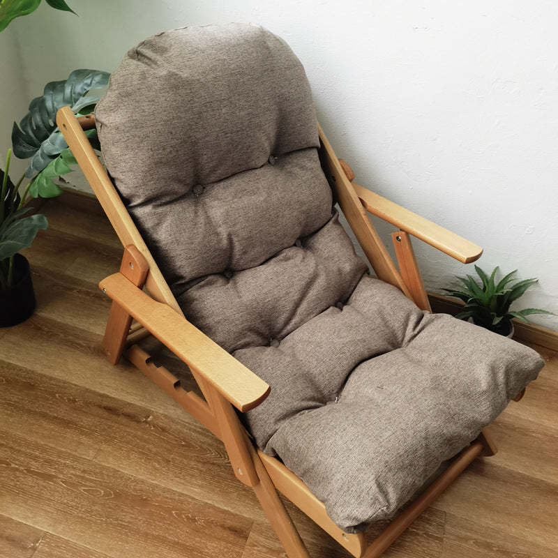 Scandinavian Fabric Wood Foldable Recliner