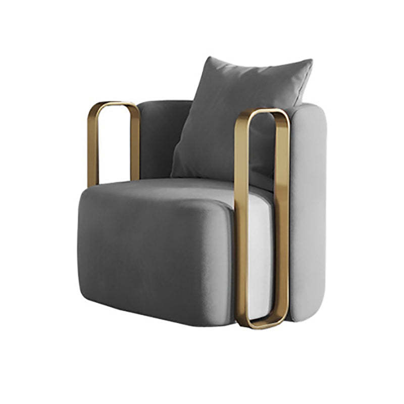 Scandinavian Microfiber Leather Velvet Swivel Accent Chair