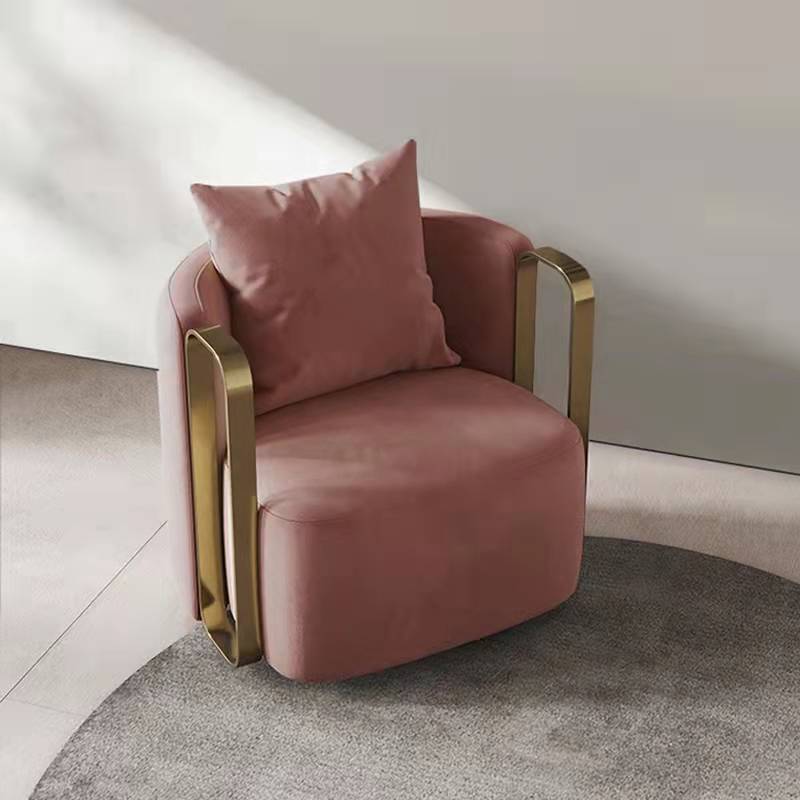 Scandinavian Microfiber Leather Velvet Swivel Accent Chair