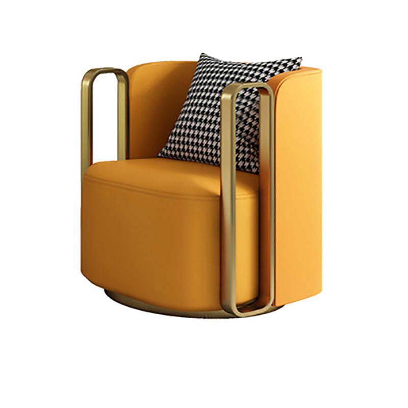 Scandinavian Microfiber Leather Velvet Swivel Accent Chair