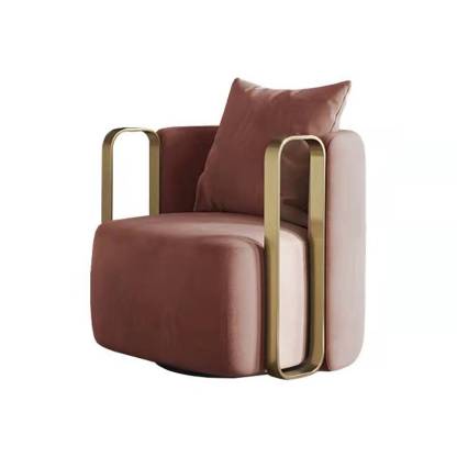 Scandinavian Microfiber Leather Velvet Swivel Accent Chair